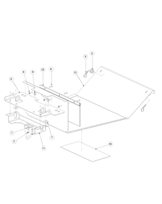 Floor Panel Assembly Diagram and Parts List for 53AB5DBV750-23-HP-OHV Cub Cadet Lawn Tractor